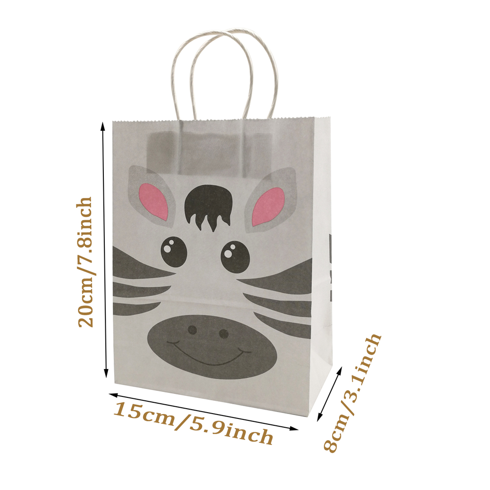 1Bag 정글 사파리 동물원 종이 가방 손잡이가 있는  - Wedding Zoo 리뷰 및 가격