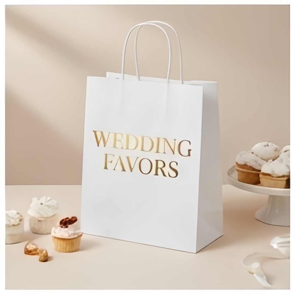 맞춤형 디자인이 가능한 손잡이 달린 크라프트지 선물 포 - Wedding/Event Supply Store 리뷰 및 가격