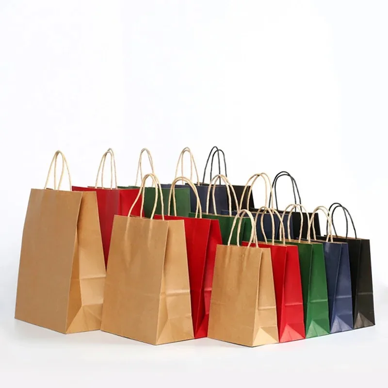 손잡이가 달린 크라프트지 봉투, 단색, 10개/30개/ - Wedding/Event Supply Store 리뷰 및 가격